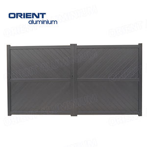 Alliage d'aluminium Nouveau modèle de conception de porte d'entrée moderne Conception de pilier de porte d'entrée Couleur de porte principale d'allée de maison - Product Image 4