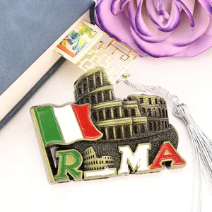 יצרן מותאם אישית לוגו 3D מתכת תיירות מזכרות עיר רומא מקרר אמייל מקרר מגנט