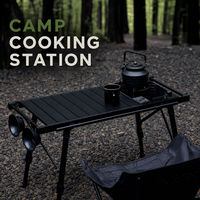 Table de camping modulaire IGT réglable, table à manger pliable pour l'extérieur, table de pique-nique portable en alliage d'aluminium