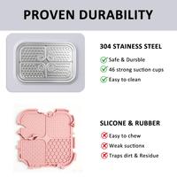 Nouveau bol anti-glouton en acier inoxydable 304 pour animaux de compagnie, anti-renversement, anti-étouffement, pour chiens et chats, pour la distribution de friandises, directement du fabricant