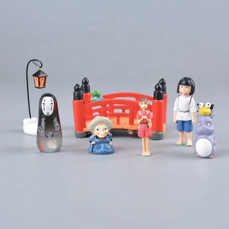 Koteta Japanese Anime Studio Ghibli Spirited Away Movie Chihiro No Face Man Model Mini Action Figure Miyazaki Hayao Decoration