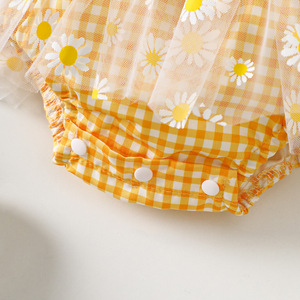 Set Estivo Casual per Bambini, Grazioso Tutù con Stampa <span class=keywords><strong>Margherita</strong></span>, Vestito Tutina con Fascia per Capelli a Fiocco - Product Image 6