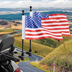 Drapeau de moto personnalisé double face en polyester de haute qualité avec support de fixation - Product Image 5