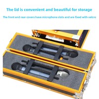 Boîtier de transport 2U pour microphones, armoire de rangement 3U pour récepteurs sans fil, boîtier périphérique en alliage d'aluminium pour microphones, fabriqué en Chine continentale
