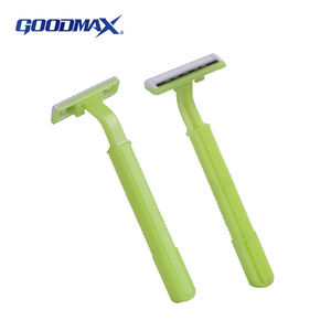 GoodMax कारखाना थोक सस्ते दाम पुरुषों 2 ब्लेड पर्यावरण सीधे डिस्पोजेबल शेविंग रेजर - Product Image 1