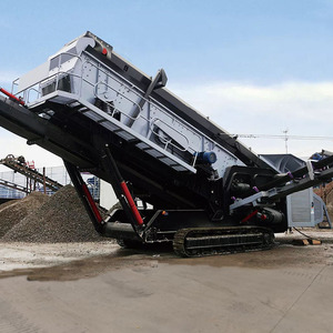 Customized Inclined Station Mobile Tracked Multi Deck Vibrating Screen for Rock <b>Aggregate</b> End Product Screening - Product Image 4