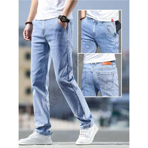 Most Demandable High Quality <b>Jeans</b> for <b>Men</b> Washed Straight Fit Cotton Denim Pants <b>Trousers</b> <b>Men's</b> <b>Jeans</b> - Product Image 5