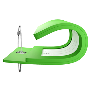 Etiquetas de identificación de equipaje de viaje con 26 letras iniciales personalizadas, etiquetas de identificación, etiquetas totalmente flexibles con bucle de acero inoxidable - Product Image 3