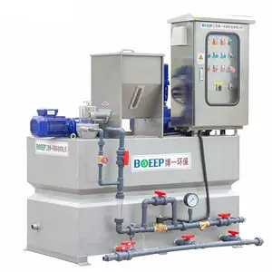 Tratamiento de aguas residuales, tanque de mezcla de polímero químico Industrial, mezclador de floculante, equipo de preparación de solución