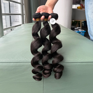 Loose <b>Wave</b> 100% Virgin Human Hair Bundles Machine Double Weft Hair Weaving Extensions Minimal Shedding Straight <b>Body</b> <b>Wave</b> - Product Image 5