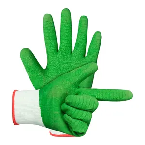 Meilleure vente de gants de travail enduits de latex gants de travail en tricot enduits de latex en stock