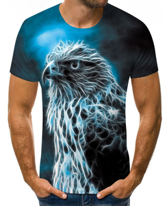 T-shirt à manches courtes pour hommes, impression 3d complète, mode, décontracté, ample, surdimensionné - Product Image 3
