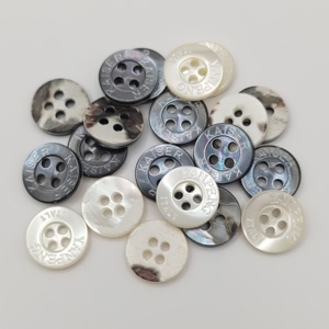 Tùy Chỉnh Chất Lượng Cao Khắc Logo Akoya agoya bào ngư Bất Tự Nhiên Vỏ Mẹ Nút - Product Image 2