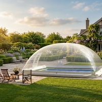 Dôme gonflable transparent d'air de tente de couverture de piscine claire extérieure pour la piscine