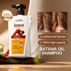 SADOER Shampoo all'Olio di Batana Antiforfora Cura del Cuoio Capelluto Riparazione <span class=keywords><strong>Capelli</strong></span> Secchi e Crespi 400ml Grande Capacità - Product Image 1