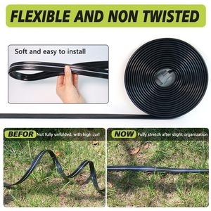 <span class=keywords><strong>Tuyau</strong></span> d'<span class=keywords><strong>arrosage</strong></span> de 30 m avec crochets de jardin et raccords, tuyaux d'irrigation goutte à goutte pour pelouse, légumes et parterres de jardin - Product Image 3