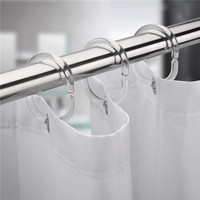 Clip de boucle de rideau de douche en plastique, anneau de rideau de douche, accessoires de maison, œillets de rideau, crochets