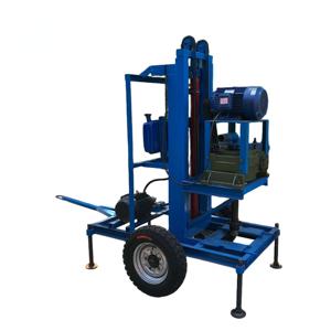 Foreuse de puits électrique 220V 380V 7,5kW, machine de forage de puits sur chenilles hydraulique, profondeur 150m pour la construction - Product Image 1