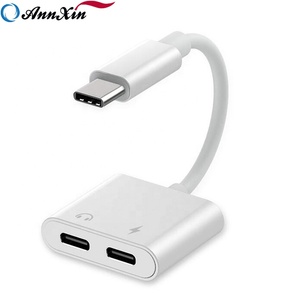 Di alta Qualità 2 in 1 Dual Tipo C <span class=keywords><strong>Adattatore</strong></span> del Divisore Della Cuffia <span class=keywords><strong>Jack</strong></span> <span class=keywords><strong>USB</strong></span> <span class=keywords><strong>Adattatore</strong></span> C - Product Image 3