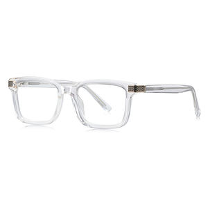 Mode Ins cadre carré personnalisé à la mode <span class=keywords><strong>Guy</strong></span> TR90 cadre optique coréen printemps Temple Anti lumière bleue lunettes - Product Image 5