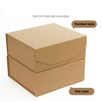 Boîte cadeau pliable personnalisée, boîte à cadeaux à couvercle rabattable, boîte en papier rigide rectangulaire vide personnalisée pour les cadeaux de mariage et de fête