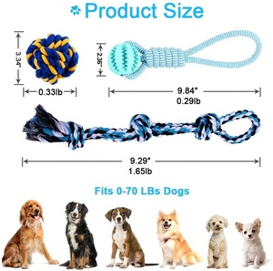 Köpek oyuncağı çiğnemek oyuncak setleri sert köpek oyuncak yıkılmaz Tug-of-savaşı sıkıntı diş temizleme diş bakımı stres giderici oyuncaklar - Product Image 2