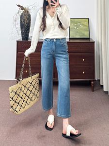 Shorts <span class=keywords><strong>en</strong></span> <span class=keywords><strong>jean</strong></span> pour femme, taille haute, coupe droite, légers, couleur unie, délavage moyen, polyester/coton - Product Image 3