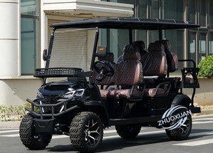 Voiturette de golf tout-terrain camouflage 6 places pour le service VIP aéroportuaire et la patrouille des propriétés - Product Image 4