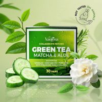 Patchs pour les yeux au matcha et à l'aloe vera OEM/ODM, 60 pièces, hydratants naturels à l'acide hyaluronique, masque pour les yeux, apaise les cernes et les poches sous les yeux