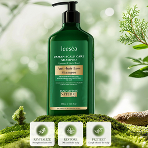 Champú para el Cuidado del Cuero Cabelludo Icesea Usman 550ml, Anticaída, a Base de Hierbas, para Todo Tipo de Cabello - Product Image 6