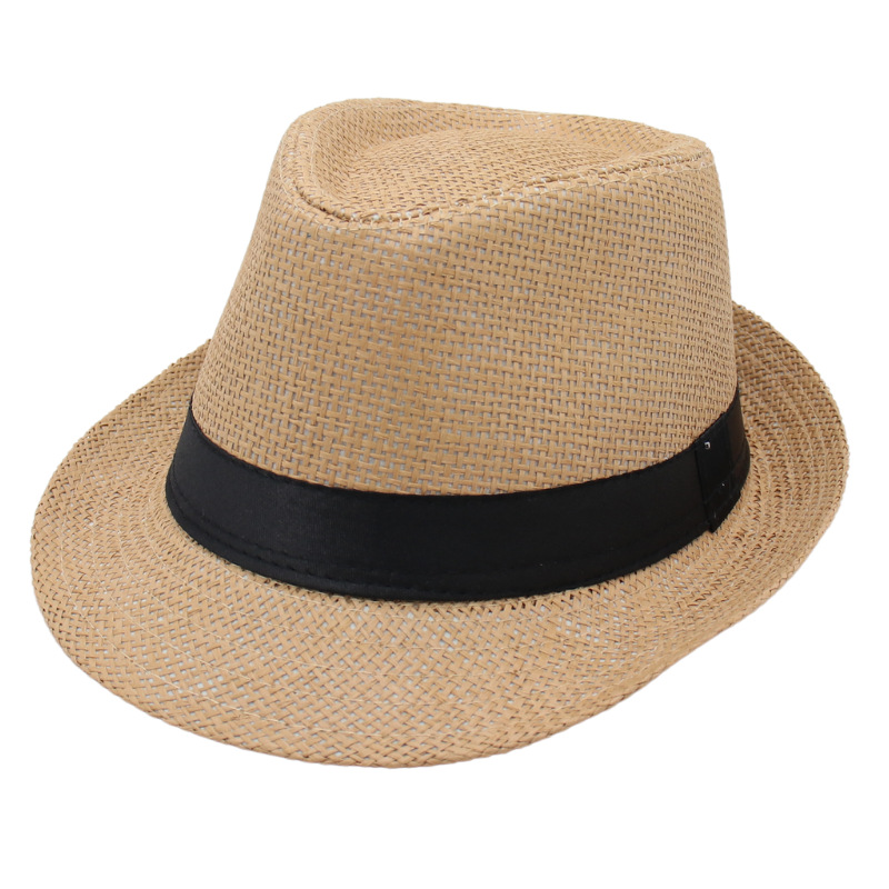 Straw Cuban Style Fedora Hats Men Women's Fashion