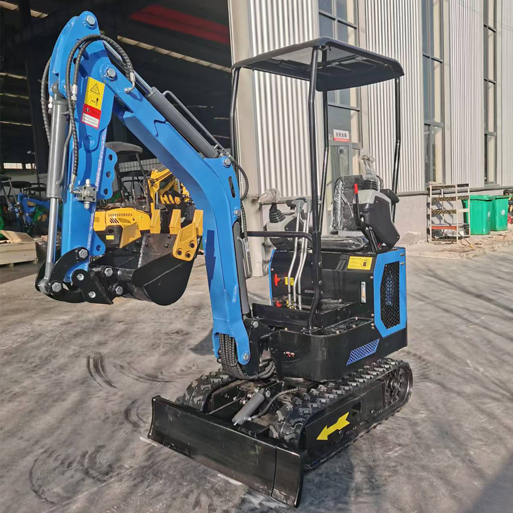 1 Ton Mini Crawler Excavator Machine with 1 Year Warranty Small Earth-Moving Digger and Construction Bucket Attachment