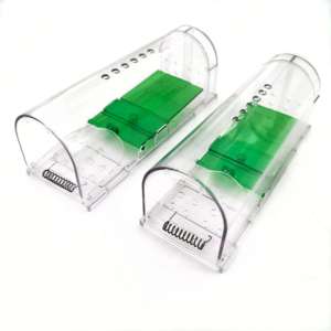 Chasse en plastique sans tuer les rats vivants attraper Smart Snap sans cruauté Tunnel <span class=keywords><strong>Rat</strong></span> <span class=keywords><strong>Cage</strong></span> rongeur souris pièges Station boîte pour intérieur - Product Image 6