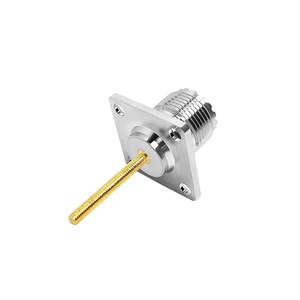 Fournisseur d'usine UHF SO239 Femelle <span class=keywords><strong>Jack</strong></span> 4-Hole Bride Montage sur panneau SO-239 <span class=keywords><strong>M</strong></span> <span class=keywords><strong>Jack</strong></span> avec Boulon M3 25*25mm RF Coax Coaxial Connecteurs - Product Image 4