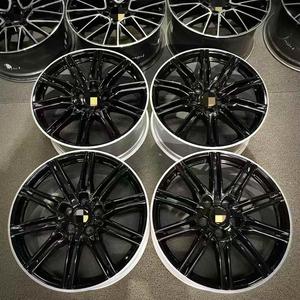 Jantes en alliage d'origine de 21 pouces pour Porsche Cayenne 9YA 9Y0 958, motif de boulons <span class=keywords><strong>5x130</strong></span> pour Cayenne Turbo GTS S E Hybrid - Product Image 5