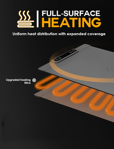 6 Temperature <b>Silicone</b> Food Warmer Tray Countertop Buffet Food Warming Mat with Heat-Resistant <b>Pad</b> Electric Warming Mat for Food - Product Image 4