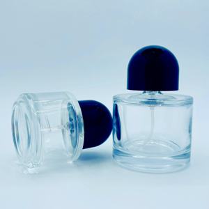 30ml Clear Round Luxury Transparent <b>Glass</b> <b>Jar</b> with Dome Plastic Cap and <b>Glass</b> Base for Perfume Dispensing Personal Care - Product Image 6