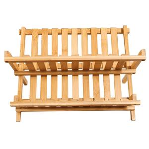 Bicheng Bamboo <b>Dish</b> <b>Rack</b> 40X25X23.5Cm Folding Sink Countertop Draining <b>Rack</b> - Product Image 5
