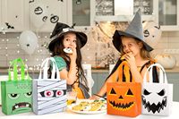 Sacs fourre-tout non tissés pour bonbons d'Halloween 2026 en gros, sacs cadeaux durables et imperméables pour enfants, sacs à main pour fêtes d'Halloween