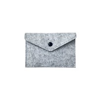Pochettes en feutre faites à la main avec jade blanc naturel pour massage Gua Sha - Cadeau promotionnel