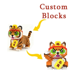 Customized Cartoon Character Mascot Building Blocks Printing DIY Educational Assembly Toys for Children Perfect Gift <strong>Bricks</strong> - Product Image 1