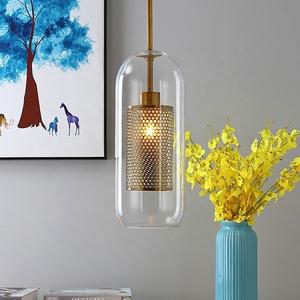 Lampe led suspendue d'intérieur au design nordique moderne, <span class=keywords><strong>Luminaire</strong></span> décoratif de plafond, idéal pour un Loft, ou en verre - Product Image 2