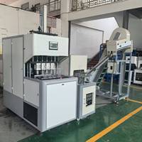 Machine de soufflage par injection semi-automatique 4 cavités 2L pour PET, avec alimentateur automatique de préformes, pompe PLC, 380V 15kW, pour bouteilles en plastique