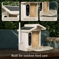 Nouveau distributeur de nourriture intelligent pour animaux de compagnie à énergie solaire, mangeoire intelligente pour oiseaux pour l'observation des oiseaux, fournitures pour oiseaux, produit phare
