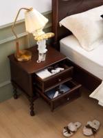 Ensemble de meubles de chambre à coucher en bois minimaliste et moderne avec rangement, écologique, fait main, durable, 2 tiroirs pour la maison ou l'hôtel