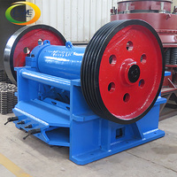 Tragbarer PE-Backenbrecher für den Bergbau, primäre Hartgesteins-Brechmaschine mit austauschbaren Mangan-Backenplatten für kleine Minen