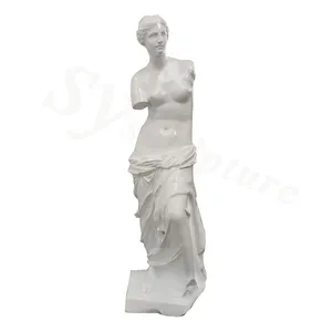 Venta al por mayor famoso resina artistas-Figura artística famosa De Afrodita De Milo, estatua De diosa griega Venas tallada a mano para exteriores, escultura De tamaño real