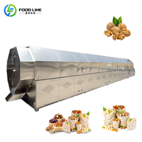 Industriële batchrooster voor 200 kg, grote capaciteit, professionele verwerking van palmpitten, notenroostermachine