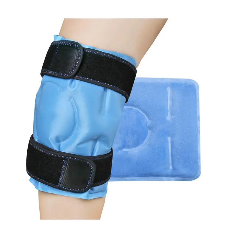 Rodilla Paquete de frío caliente Bolsa de pierna Esguince articular Gel reutilizable Envoltura de hielo Alivio del dolor frío Paquete de hielo para el alivio del dolor de rodilla