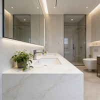 Dalle de quartzite Premium AKS0225, découpée à la machine, grande taille, personnalisée, pour comptoir de cuisine, usage moderne en salon ou dans un parc, lavabo en pierre